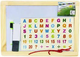 QUADRO BRANCO/PT C/ ACESSORIOS 20,5X31 U ...